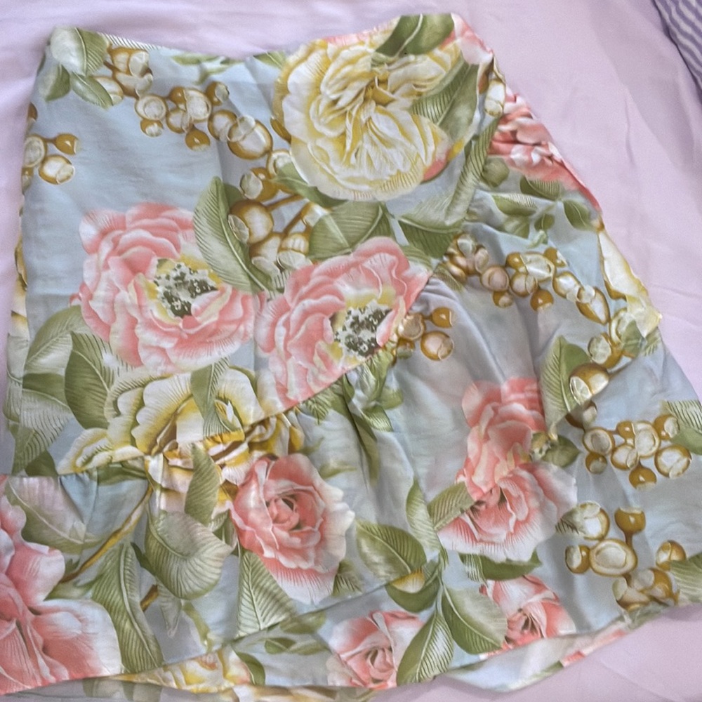 Express floral skirt